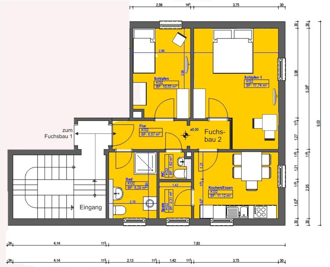 Apartmán Zum Fuchsbau Hettstadt Exteriér fotografie