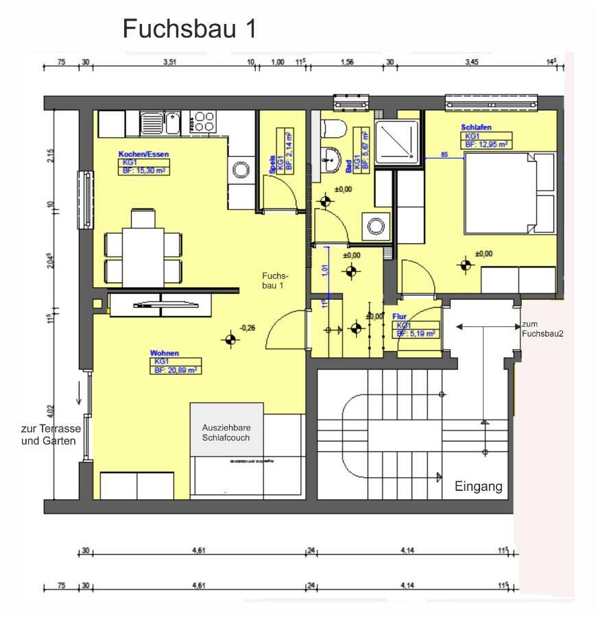 Apartmán Zum Fuchsbau Hettstadt Exteriér fotografie
